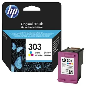 HP 303 Tri-color Original Ink Cartridge Tintenpatrone (T6N01AE#LS1) - Hochwertige Tintenpatrone für brillante Farbdrucke. Ideal für den täglichen Gebrauch, mit geprüfter Ergiebigkeit von bis zu 165 Seiten. Originalqualität für zuverlässige Ergebnisse.