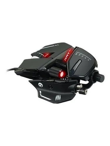 MadCatz R.A.T. 8+ Optical Gaming Mouse - Black, dynamische Ergonomie für individuellen Spielstil, 16.000 DPI Sensor und anpassbare RGB-Beleuchtung