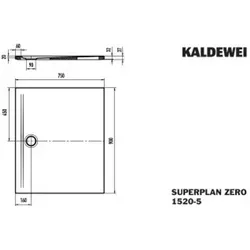 Kaldewei SUPERPLAN ZERO 1520-5 Duschwanne - Bad & Sanitär, schwellenlos begehbar mit extraflachem Design für einen bodenebenen Einbau und eine elegante, nahtlose Optik.