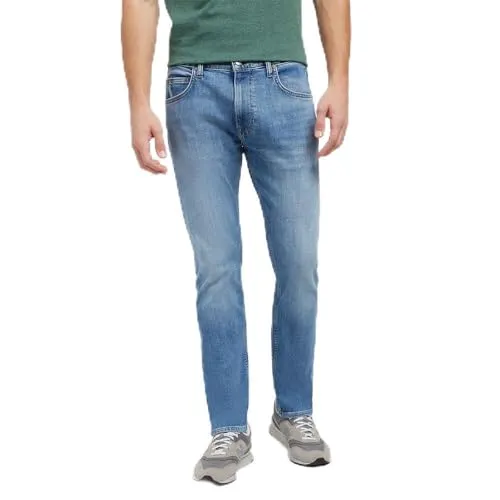 Herren 5-Pocket-Jeans LEE "RIDER" in Blau - Modische Herren-Jeans mit slim fit Passform und Stretch für optimalen Tragekomfort. Perfekt für lässige Freizeitlooks und vielseitig kombinierbar.
