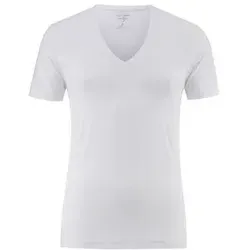 OLYMP Herren T-Shirt Langarm Level.Five - Einfarbig Weiss, Body Fit - T-Shirts für Herren, körpernahe Passform für optimalen Tragekomfort und modernes Design.