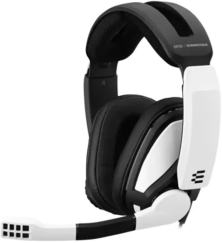 EPOS GSP 301 Gaming Headset - Weiß/Schwarz - PC-Headset mit beeindruckendem Klang, tiefen Bässen und geräuschunterdrückendem Mikrofon für klare Kommunikation. Ergonomisches Design mit Memory Foam-Ohrpolstern für höchsten Komfort beim Spielen.
