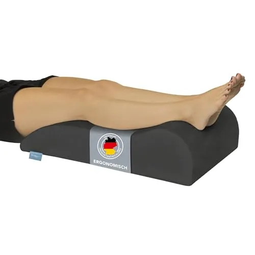 XDREAM Venenkissen zur Hochlagerung der Beine - Beinkissen für ergonomische Entlastung und Unterstützung des venösen Blutflusses. Ideal für Sofa, Bett oder Büro. Abnehmbarer, waschbarer Bezug aus schadstofffreiem Mikroplüsch.