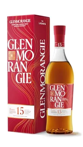 Glenmorangie 15 Jahre - The Lasanta - Bourbon & Sherry Casks - Whisky, 15 Jahre gereift in Bourbon- und Oloroso-Sherryfässern für außergewöhnliche Komplexität und Eleganz, perfekt für Single Malt Liebhaber.