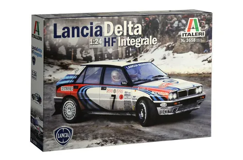 Lancia Delta HF Integrale Rally Biasion 1:24 Modellbausatz - Automobile, detailgetreuer Bausatz im Maßstab 1:24 für leidenschaftliche Modellbauer und Rallye-Fans