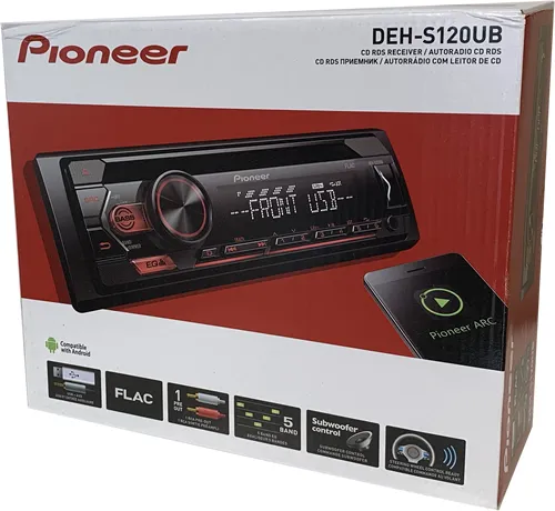 Pioneer DEH-S120UB Autoradio - 1-DIN Radio mit USB, CD-Laufwerk und AUX, ideal für hochwertigen Sound unterwegs