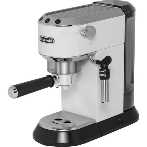 DeLonghi Dedica Style EC685.W - Silberne Espressomaschine mit 1.300 W und 15 bar Druck, für perfekten Espresso und einfache Bedienung