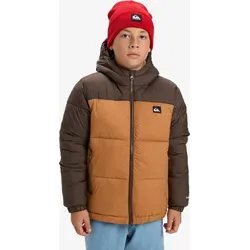 Quiksilver Outdoorjacke Cold Days 170/176 (16J) - Funktionsjacke aus 100% Nylon, ideal für kalte Tage, maschinenwaschbar und in stilvollem Chocolate Brown.