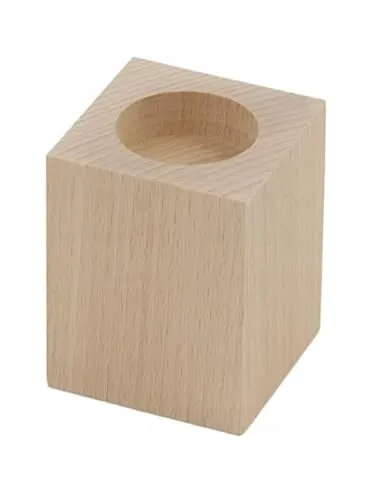 PEEWIT Holz Kerzenhalter Rechteck Tealight Wohnungsdekoration 8 Zentimeter