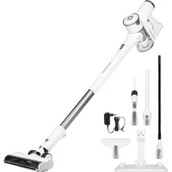 Genius Invictus X4 Pro Akku-Bodenstaubsauger - Kabelloser Staubsauger mit Quick-Clean-Funktion und Staubsensor, der die Saugleistung automatisch anpasst. Ideal für müheloses Reinigen in jedem Raum.