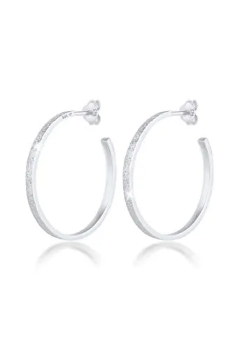 Elli Ohrringe Damen Creolen in 925 Sterling Silber - Ohrringe für Damen aus hochwertigem 925er Sterling Silber, handgefertigt und anlaufgeschützt – ideal als stilvolles Geschenk für besondere Anlässe.