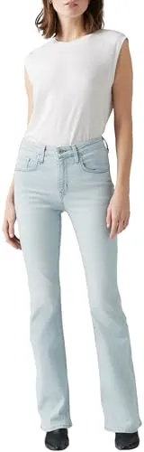 Levi's Damen 726 High Rise Flare Jeans - Jeans mit hohem Bund und ausgestelltem Bein, ideal für Komfort und Stil. Der weiche Stretch-Denim passt sich perfekt Ihren Kurven an.
