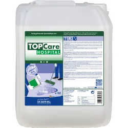 Dr. Schnell TOPCare Hospital Spezialdispersion 10L - Spezialdispersion für wasserfeste Hartbodenbeläge, ideal für Krankenhäuser, beständig gegen Desinfektionsmittel, sorgt für seidig glänzende Oberflächen.
