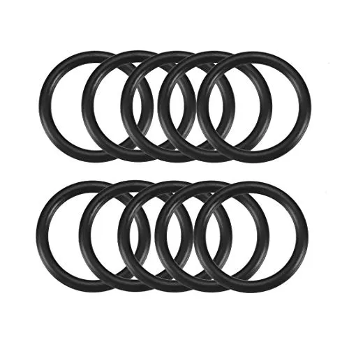 sourcing map 10 Stück O Ringe 28mm x 22mm x 3mm Dichtungsringe Rund Gummi Dichtung O Ring Seals NBR Unterlegscheibe für Wasserhahn Spülventile Waschbecken Duschablauf Hydraulik Rohrschlauch