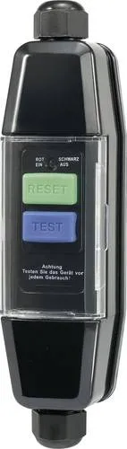 Sygonix Personenschutzstecker SY-3530658 – Sicherer Zwischenschalter für 230 V/AC - Zuverlässiger Personenschutz-Zwischenschalter für die Kabelmontage. Erkennt Fehlerströme und unterbricht die Stromversorgung schnell und sicher. Ideal zum Nachrüsten in Zuleitungen.