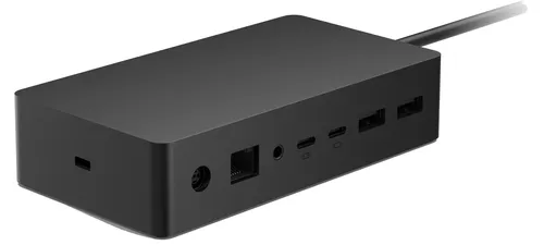 Microsoft Surface Docking Station 2 - Dockingstation für Microsoft Surface Pro, unterstützt bis zu zwei 4K-Bildschirme und schnelle USB-C-Verbindungen