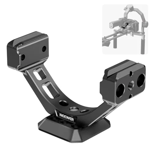 NEEWER Mount Adapter für RS3 Pro und RS4 Pro, Schnellwechselplatte vom Typ Arca mit NATO Rail, Kompatibel mit SmallRig Shoulder Rig V Montage Akku DJI RS 3 PRO RS 4 PRO Gimbal Stabilisator, GA030P