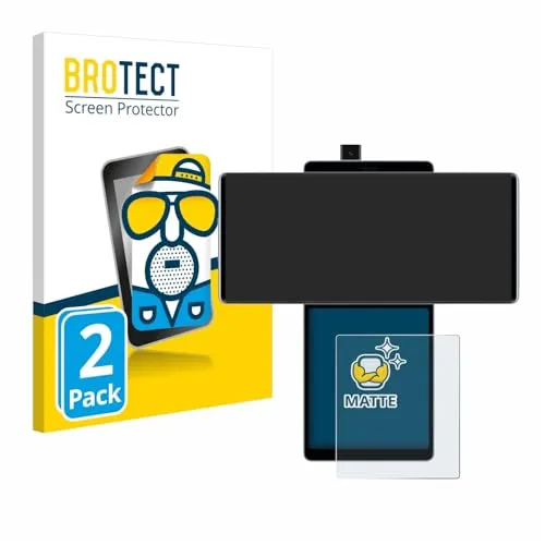 BROTECT Entspiegelungs-Schutzfolie für LG Wing (Hinteres Display) (2 Stück) Matte Displayschutz-Folie, Anti-Reflex, Anti-Fingerprint