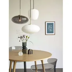 Hübsch Interior Glas Pendelleuchte Ø 40 cm - Moderne Pendelleuchte aus Glas und Messing, perfekt für ein elegantes Interieur und futuristische Akzente in Ihrem Zuhause.