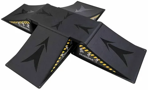 Hudora Skater Rampen Set 5-teilig - Perfekte Rampen für Skateboard-Spaß - Sonstige, ideal für Kinder ab 3 Jahren zur Förderung von Geschicklichkeit und Motorik. Das 5-teilige Set bietet unendliche Möglichkeiten für coole Tricks und Action!
