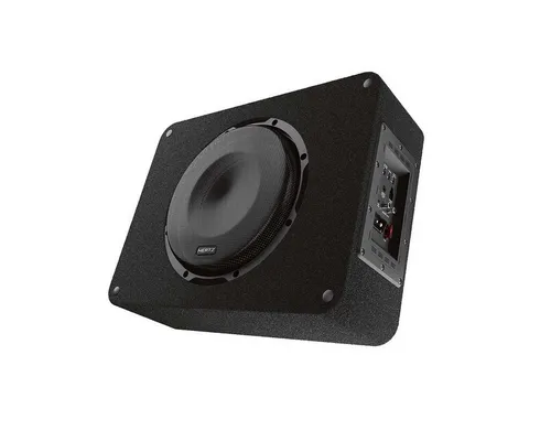 Hertz CBA 250 – 250-mm Aktiv-Subwoofer mit 500W Peak - Aktiver Auto-Subwoofer mit 10" Tieftöner, 250W RMS, integriertem Verstärker und Fernbedienung für kraftvollen Bass im Kofferraum.
