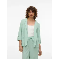 Vero Moda Kurzblazer VMJESMILO 3/4 LOOSE BLAZER - Modischer Kurzblazer aus 55% Viskose und 45% Leinen, ideal für warme Tage. Der 3/4-Ärmel und der V-Ausschnitt sorgen für einen eleganten Look.