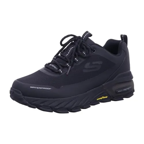 SKECHERS Herren Freizeitschuhe MAX PROTECT-FAST TRACK - Sneaker mit wasserfestem Obermaterial, Skechers Air Cooled Memory Foam-Innensohle und langlebiger Goodyear Performance-Laufsohle für optimalen Komfort und Traktion im Freien.