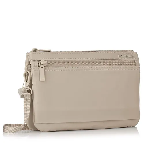 Hedgren Damen Emma Sportsack - Beige Kaschmir - Umhängetaschen mit wasserabweisendem Material und RFID-blockierendem Schutz für maximale Sicherheit und Stil im Alltag. Maße: 24 x 16 x 3 cm.