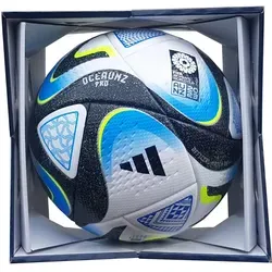 adidas Oceaunz Pro Football - Unisex Thermal-Bonding Ball - Turnierbälle für Fußball, 100% Polyester, ideal für Wettkämpfe mit herausragender Haltbarkeit und optimalem Spielverhalten.
