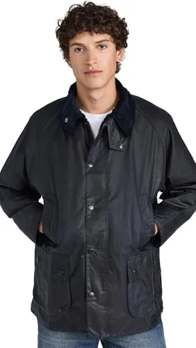 Barbour Herren Parka Jacke Bedale Wax Jacket MWX0018NY91 – X-Large in Navy - Robuste und stilvolle Parka Jacke mit praktischen Taschen und 2-Wege-Reißverschluss. Ideal für kühle Tage und vielseitig kombinierbar.