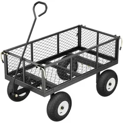 Sekey Bollerwagen Gartenwagen Titan 001 – 300 KG Tragkraft - Schubkarren, 3-in-1 Bollerwagen mit stabilen Gummi Luftreifen und rostfreier Bauweise für vielseitige Nutzung im Garten.