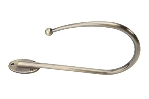 DécoProfi Raffhalter für Vorhänge/Gardinen Antik Messing Metall I Hochwertiger Vorhanghalter/Gardinenhalter für die Wand I Dekorativer Schraubhaken für Gardinen I 1 Stück