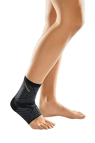 medi Levamed E+motion 3.0 Sprunggelenkbandage - Medizinische Verbrauchsmaterialien für Knöchel mit extradünner 3D Silikon-Quarz-Pelotte für optimale Unterstützung und Bewegungsfreiheit – ideal zur Verletzungsprävention und Genesung.