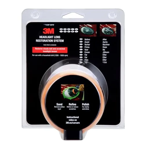 3M Aufbereitungs-Set für Scheinwerfer 39073 - Sonstiges Fahrradzubehör, ideal zur effektiven Aufbereitung von Scheinwerfern für bessere Sicht und Sicherheit im Straßenverkehr.