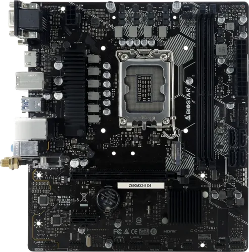 Z690MX2-E D4 Mainboard - µATX Mainboard mit Sockel 1700 und Intel Z690 Chipsatz, ideal für leistungsstarke Gaming-PCs und kreative Anwendungen.