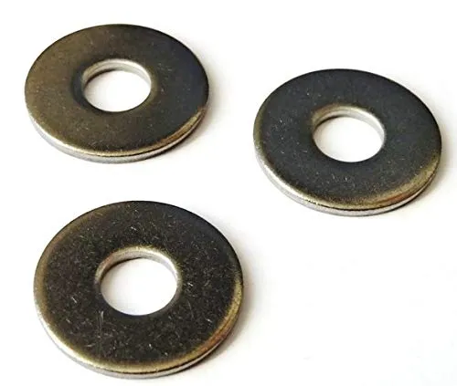Stück Unterlegscheiben DIN 9021-5,3mm für M5 - große Form - A2 Edelstahl - Beilagscheiben - V2A (50, für M5) 50