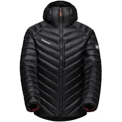 Mammut Broad Peak IN Hooded Jacket Men XXL - Schwarz - Funktionsjacke für Herren, extrem leicht und wasserabweisend, gefüllt mit 800 cuin hydrophoben Daunen, ideal für Bergabenteuer und kompaktes Verstauen.