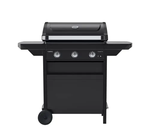 Campingaz Compact 3 L Gasgrill - Grill der Kategorie Grills mit 3 leistungsstarken Brennern für gleichmäßige Wärmeverteilung und klappbaren Seitentischen – ideal für platzsparendes Grillen im Freien.