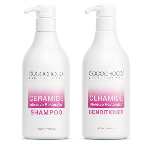 COCOCHOCO Satz Ceramide Shampoo & Haarkur für trockene und brüchige Haare 2x 500ml
