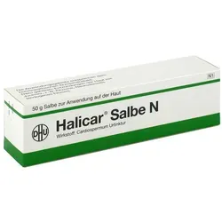 Halicar Salbe N - Homöopathisches Arzneimittel - Arzneimittel zur Linderung von Hauterkrankungen wie Ekzemen und Neurodermitis, wirkt beruhigend bei Juckreiz und Entzündungen.