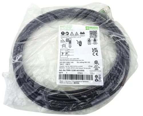 5m Murrelektronik 7000-12381-6330500 M12 Buchse 3-poliger Steckverbinder Kabel