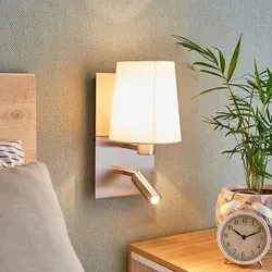 Lindby Wandleuchte Aiden - Moderne Wandlampe in Weiß mit Schalter - Lampen für jeden Raum: Diese 1-flammige E14 Wandleuchte sorgt für eine gemütliche Atmosphäre und ist mit einem praktischen Schalter ausgestattet.