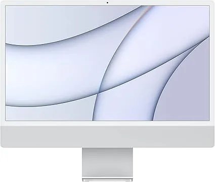 Apple iMac mit Apple M1 Chip (24-Zoll, 16GB RAM, 2TB SSD Kapazität) (QWERTZ German) Silber (Generalüberholt) 2021