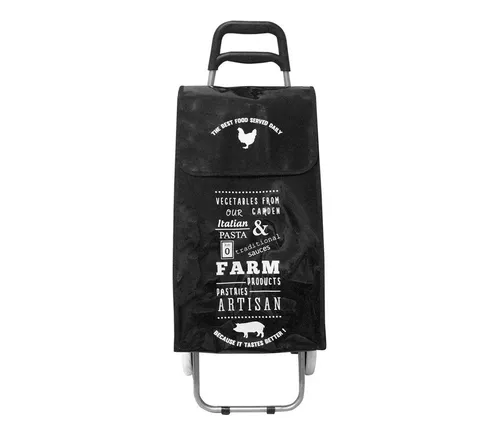 ADOB Einkaufstrolley 50 Liter - Klappbar und Leise - Einkaufstrolley mit 50 Liter Fassungsvermögen, klappbar für platzsparende Aufbewahrung und ausgestattet mit leisen Gummirädern für komfortables Einkaufen.