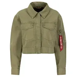 Alpha Industries Bomberjacke Deck Jacket Cropped Wmn grün L