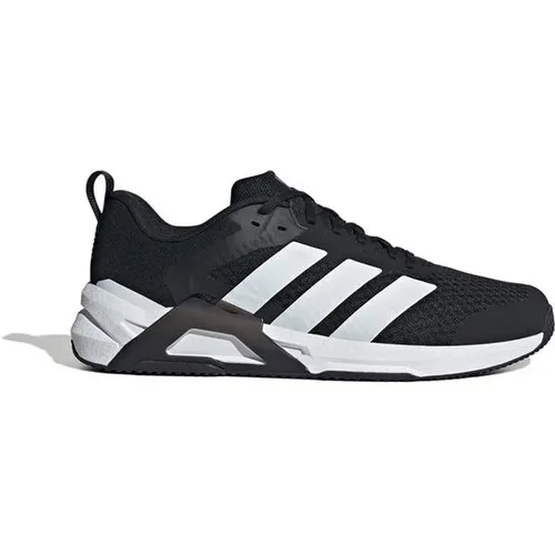 adidas Fitnessschuhe Dropset Control Trainer schwarz/weiß Herren, Größe 42 2/3 (9) - Stabile Fitnessschuhe für kraftvolle Workouts. Die breite Passform und das TPU-Torsion System sorgen für optimalen Halt und Komfort beim Training. Ideal für intensive Einheiten.