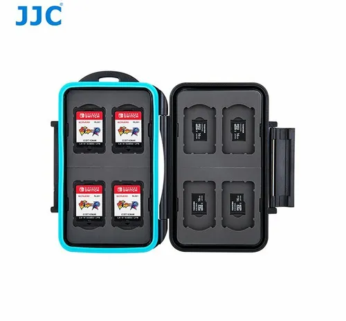 JJC MC BK Spiel Karten-Etui passend für 8 x Nintendo Schalter NS Karten+Micro SD