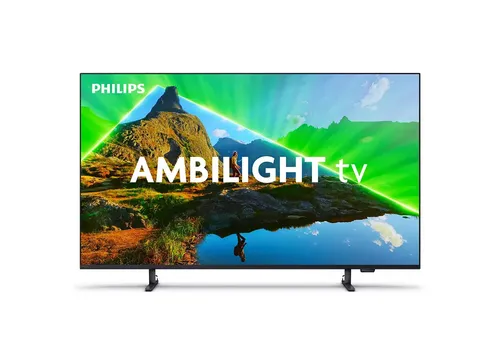 Philips 65PUS8389/12 LED-Fernseher 65 Zoll 4K Ultra HD - Fernseher mit 3-seitigem Ambilight für ein immersives Seherlebnis, Smart-TV-Funktionen und Unterstützung von Netflix, Amazon Prime und Google Assistant.