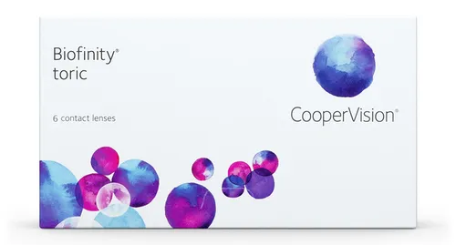 CooperVision Biofinity Toric Monatslinsen 6er Pack - Premium-Kontaktlinsen für Hornhautverkrümmung, bieten herausragenden Trage- und Sehkomfort durch innovative Technologien.
