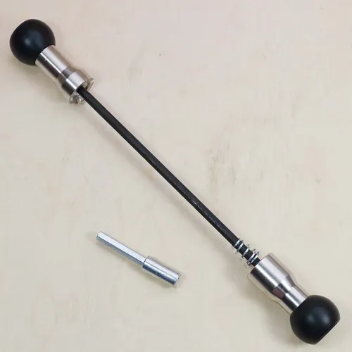 Burley COHO Schnellspannachse Grau Standard - Fahrradanhänger - Schnellspanner mit Ballz für einfache Installation am Burley Coho XC, ideal für schnelle Anpassungen unterwegs.